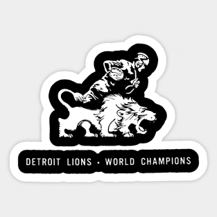Detroit Lions - Vintage World Champions Sticker